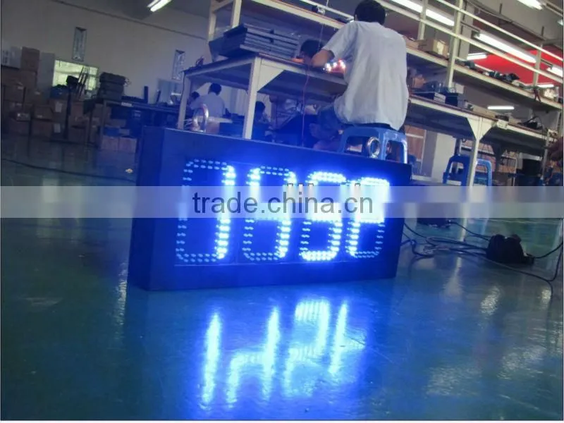 LED time and temperature signs, P20 red outdoor waterproof high quality alibaba express led time temperature sign