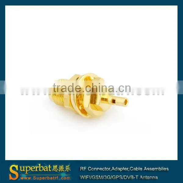 sma flange connector Solder Jack Bulkhead Connector for 1.13mm cable