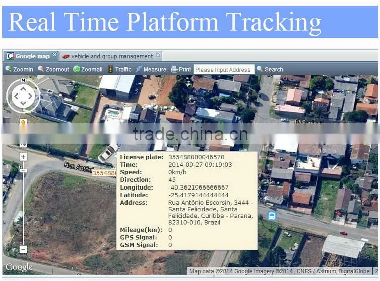 High quality stable TK103 TK106 Vehicle GPS Tracker for our web platform