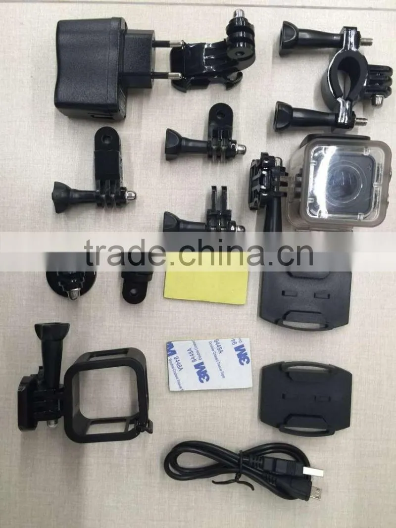 Go-pro style With wifi function mini ultra hd 4k 25 fps waterproof 30 m swimming wifi camera outdoor