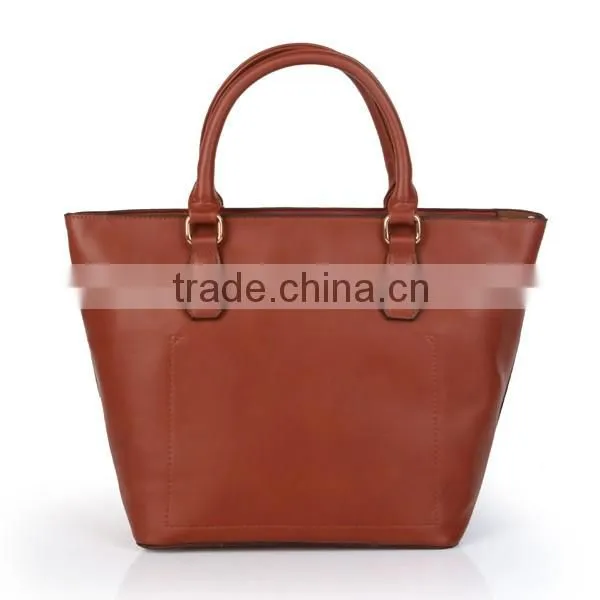 factory wholesale women pu leather lady tote bag