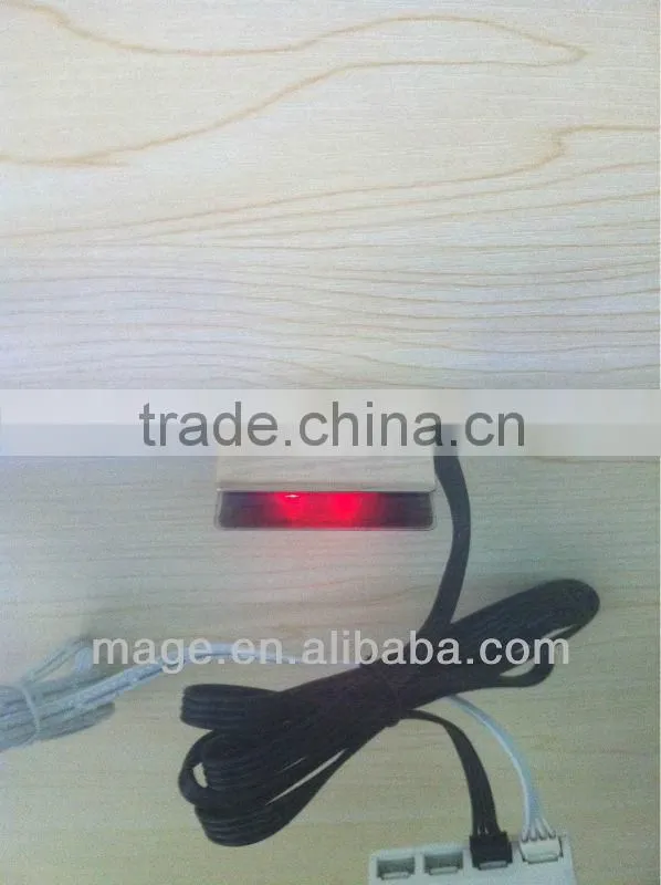 The glass clip lamp red light touch switch glass in china