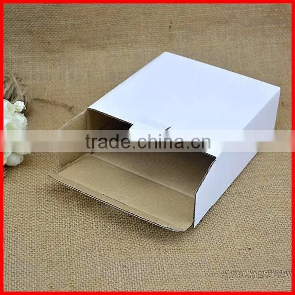 Custom Recycled White Corrugated Paper Box Packing Wholesale