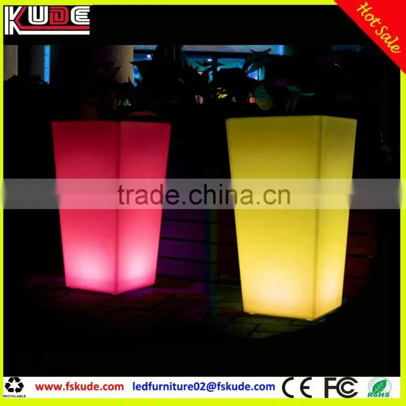 led pot light/led lighted outdoor flower pots with waterproof