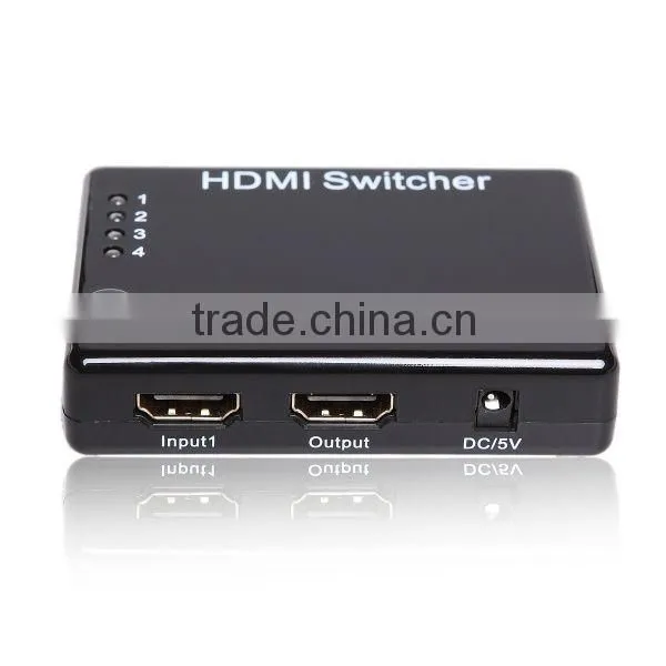4x1hdmi switcher 4 out 1 in switch remote control support 1080P/3D