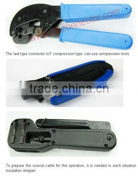 Waterproof Maler rg6 connector crimping tool