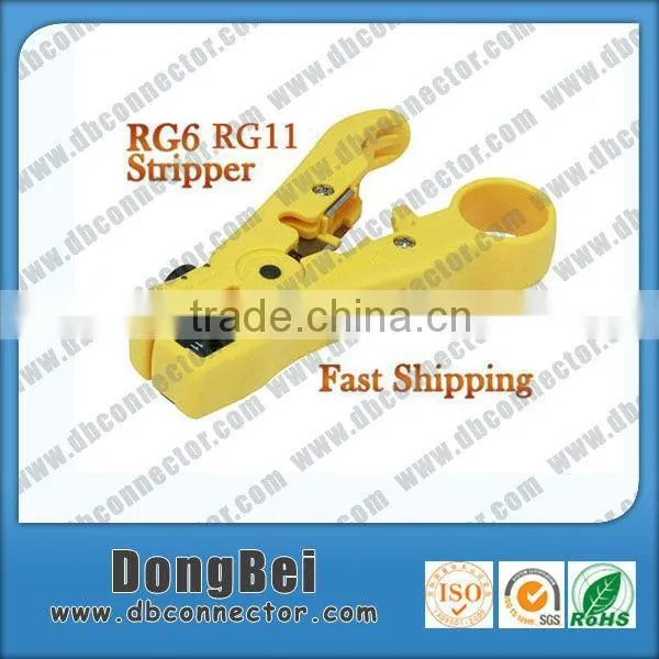 Rotary coaxial cable wire stripper RG6/7/11/59 stripping cutter tool
