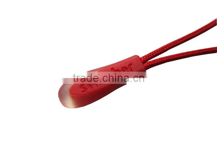 Multiple color custom logo rubber rope puller