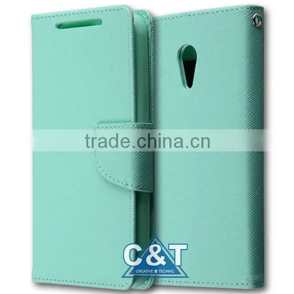 C&T Luxury genuine pu leather pouch flip cover for motorola moto g2 xt1063