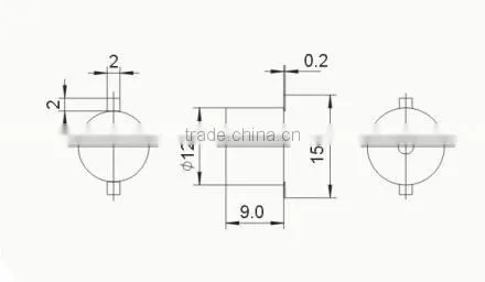 FBPB1290 5V Alarm Buzzer 12mm Active Buzzer For Automobile (FBELE)