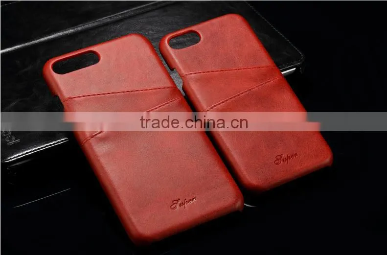 card slot leather case for iPhone 7 & iPhone 7 plus