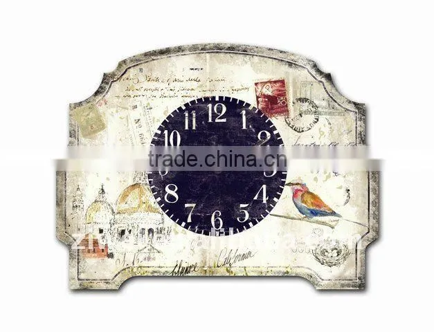 table clock with easel /Decorative wooden table clock with easel/Decorative table top clock