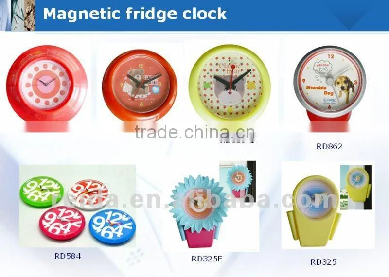 Magnetic fridge clock