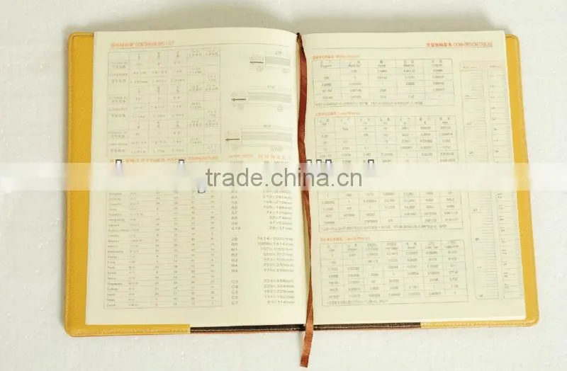 2014 Hot selling customized leather school note book