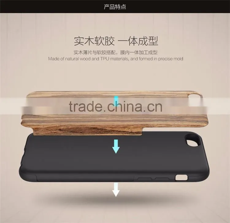 Original Wood element phone case for iPhone 6/6s Wood TPU cover for iPhone 6s Plus