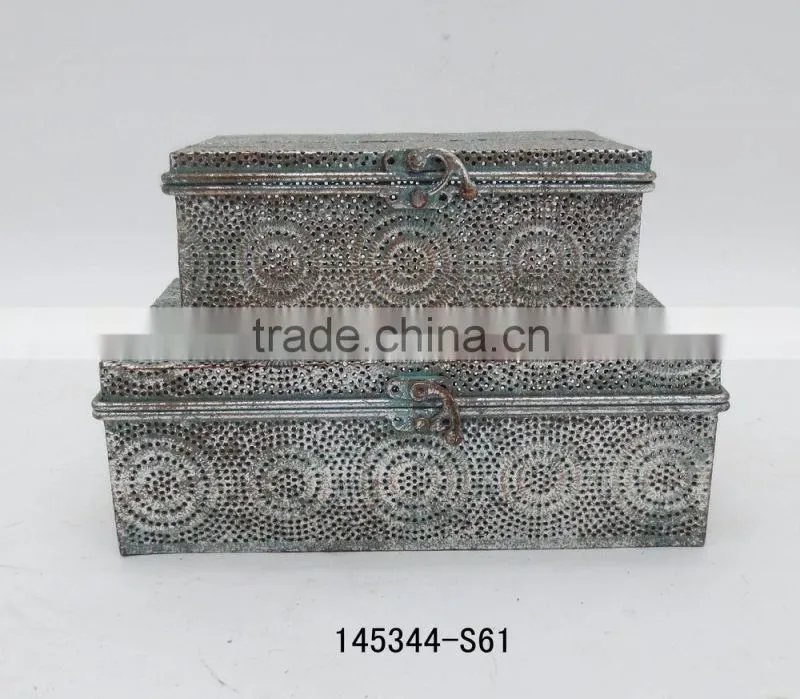 Wholesales Good Quality Antique Packing Small Metal Boxes