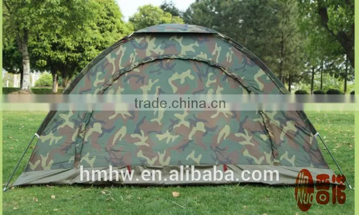 2 Persom Single Layer Double Door Camouflage Camping Tent