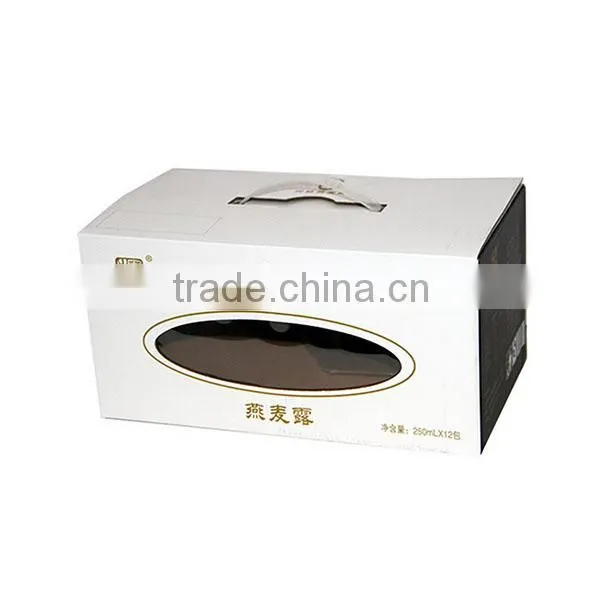 Mengniu brand packing box with window printing