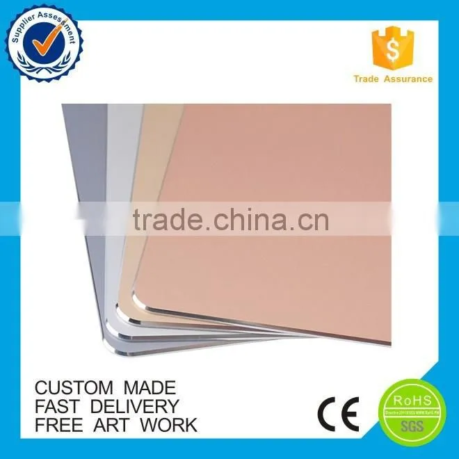 custom any size mouse pad laser logo aluminum mouse pad