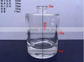 100ml clear glass thick base perfume bottle with lotion pump