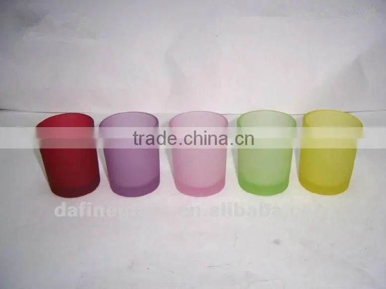 high quality home decoration glass Candle Holder/candle cup