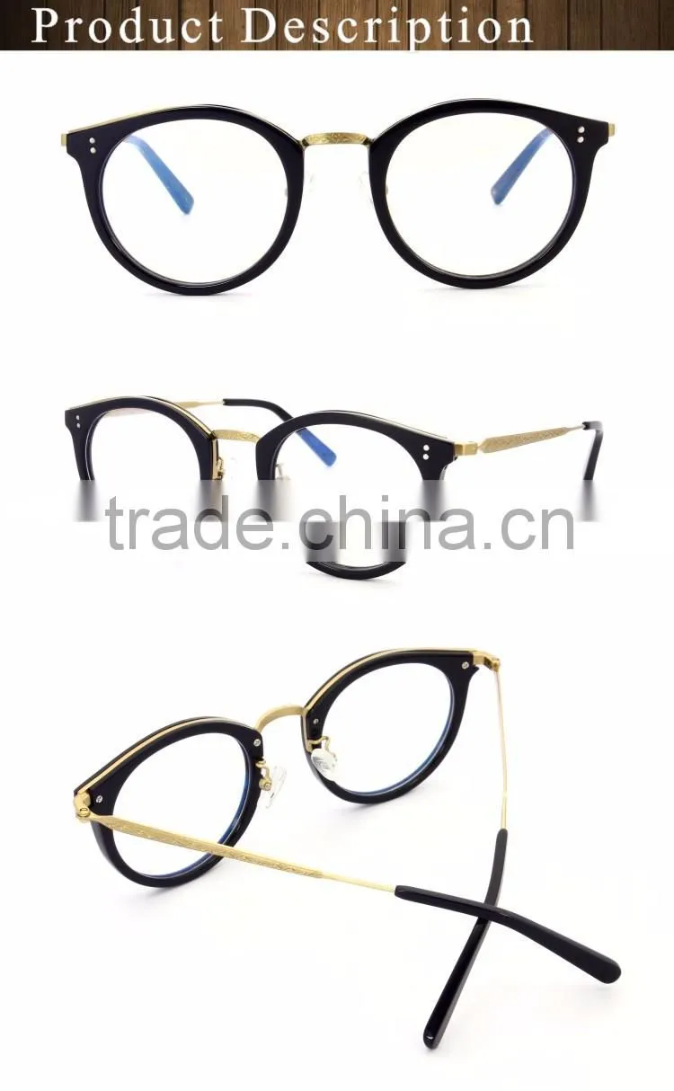 GB116 Cool style design optics reading glasses acetate & metal eyewear