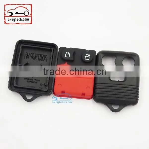 High Quatity ford remote key shell red key blanks custom fobs ford 3 buttons car remote key shell replace