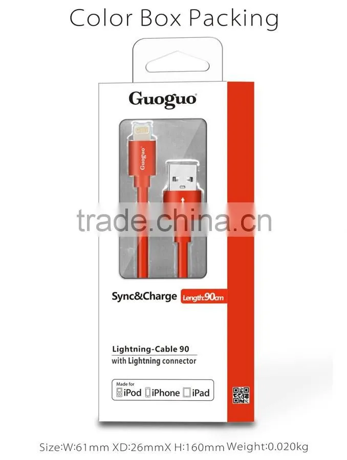 2016 New Fashinable Nylon Braided Cable Aluminum USB Charger Cable