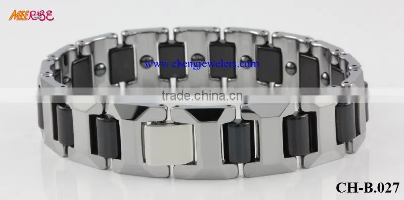 High Quality Hot Fashion 18k Gold Tungsten Bracelets /Gold Magnetic Bracelets