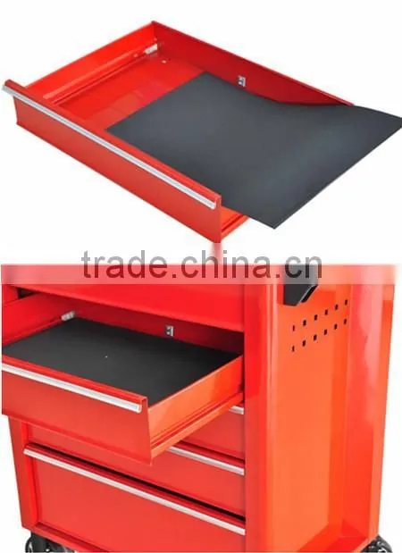 high quality ball bearing drawer steel tool cabinet with wheels and lock