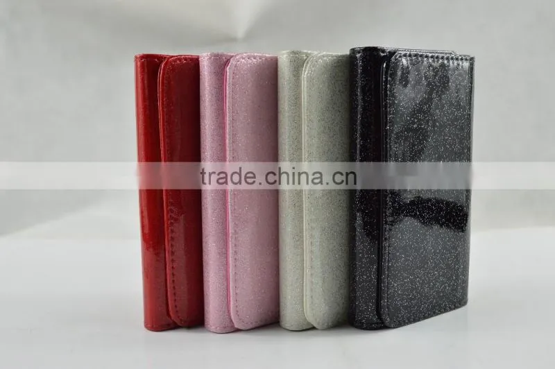 2016 Hot Sale PU Leather Case for iphone6 with triple-folded three times as fashion bag