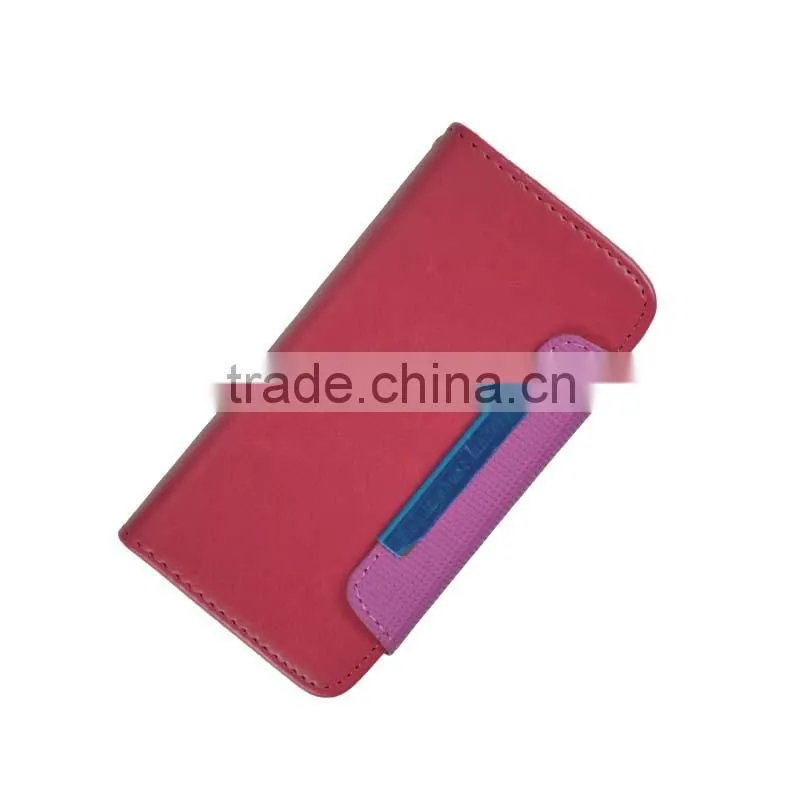 Pink 2 In 1 Magnetic Detached Leather Case For Wiko Getaway
