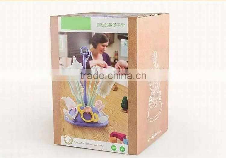 Good quality safe plastic tree shape large capacity bottle dryer for kids