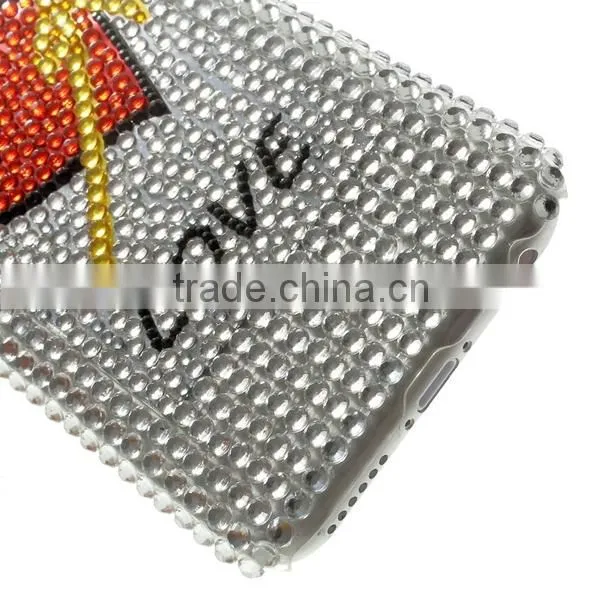 Wholesale design your own rhinestone cell phone cases for iphone 6,for iphone phone cases