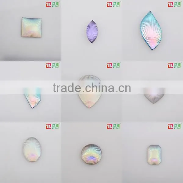 wholesale crystal conchos resin cabochon decorative resin panels price