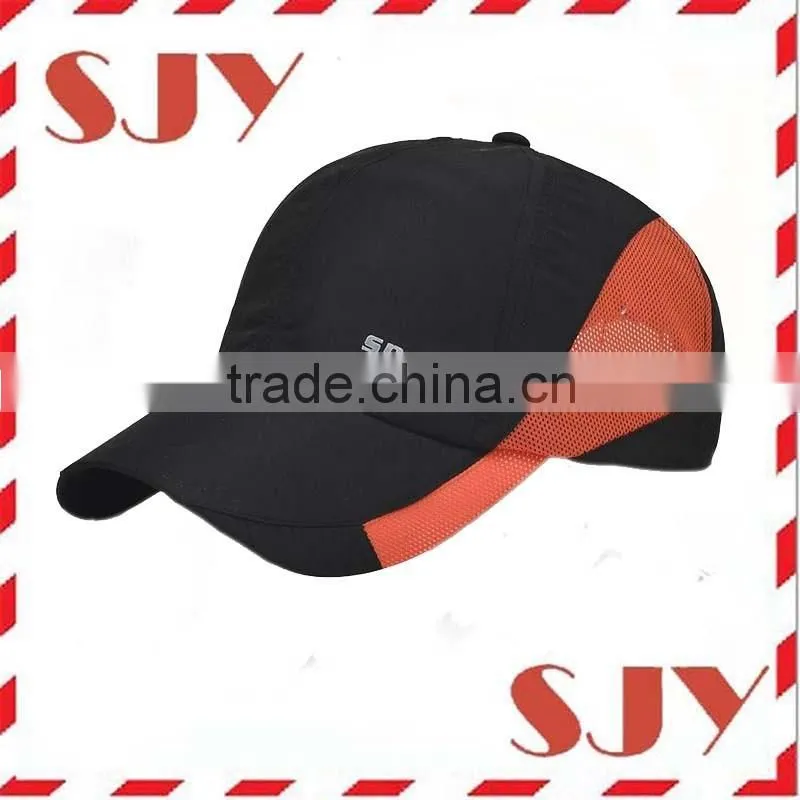 Unisex 100%polyester quick dry sport mesh baseball cap