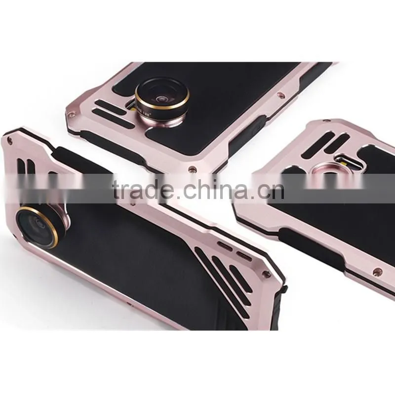 hybrid armor rugged silicone combo phone case cover with Wide Angle Camera for Samsung Galaxy S7 S6 edge Note 5 4 3