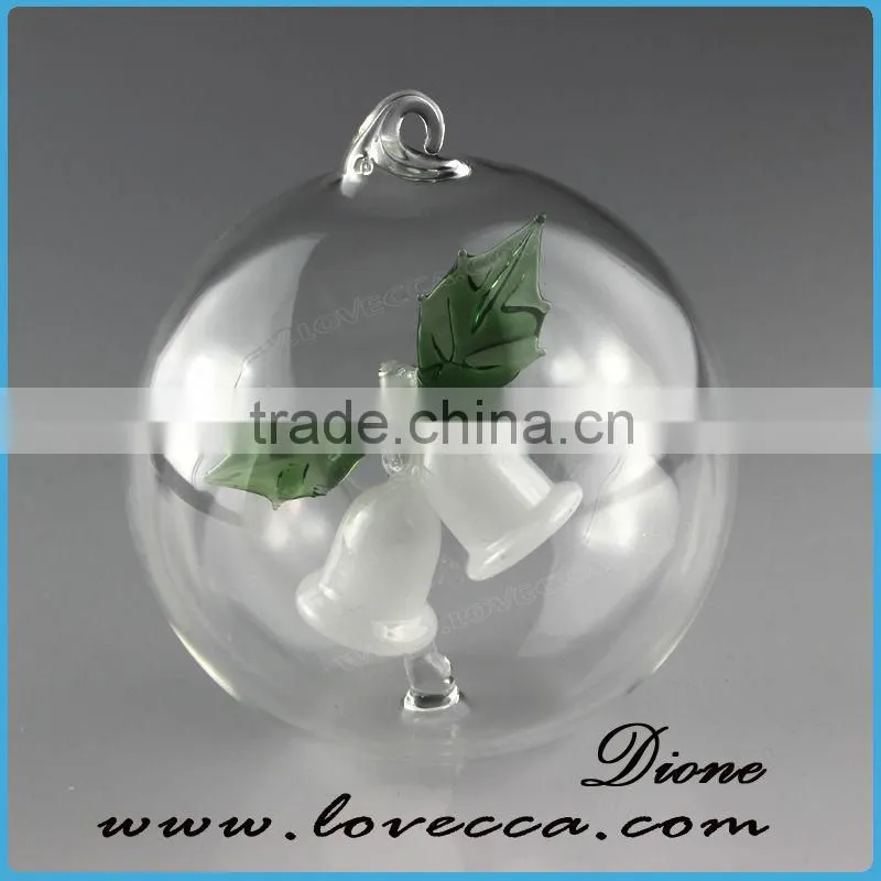 Popular and beautiful best hanging clear glass ball christmas