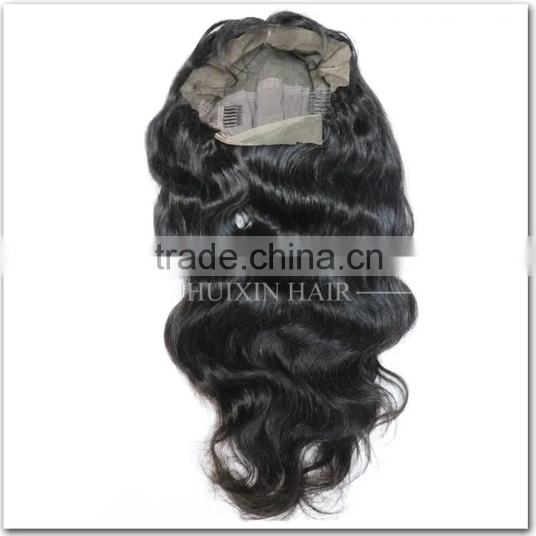 Natural Looking Virgin brazilian hair lace front wig 100% human hair full lace wig with baby hair