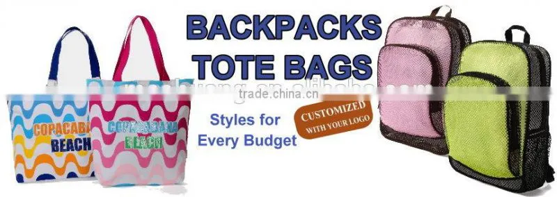 Wholesale nylon drawstring backpack beach bag
