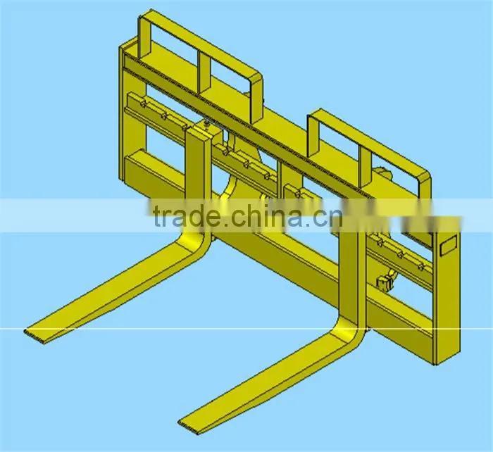 OEM Wheel Loader Optional Equipment Pallet Fork (1400*2060mm) For SDLG LG968 Wheel Loader
