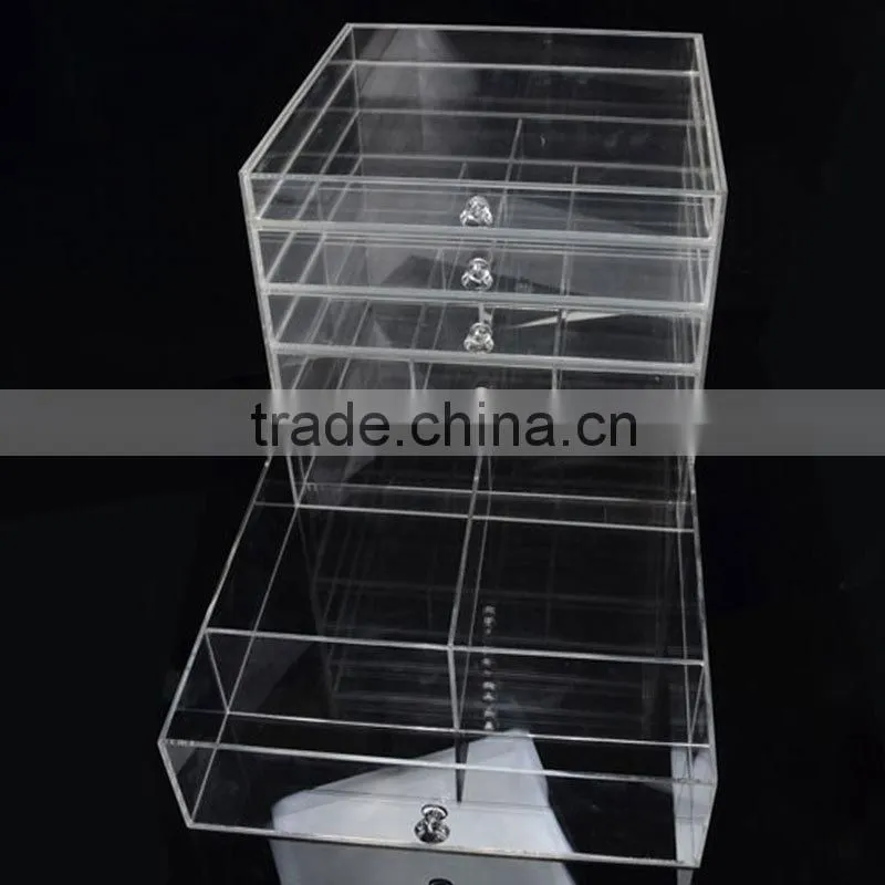 clear plastic storage box with dividers