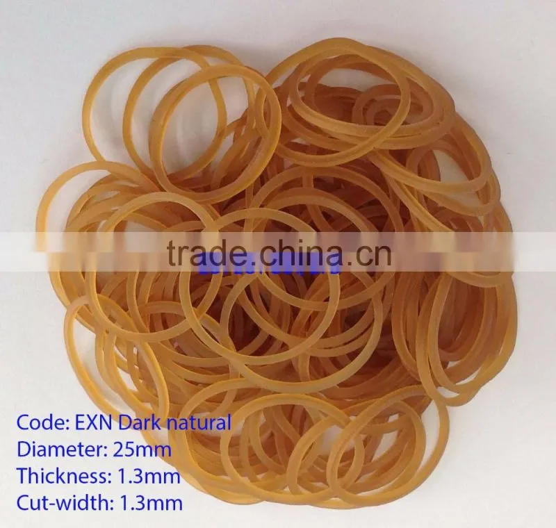 4cm Brown natural Elastic Rubber Band / Promotional Customized Latex rubber band for packaging and vegetable