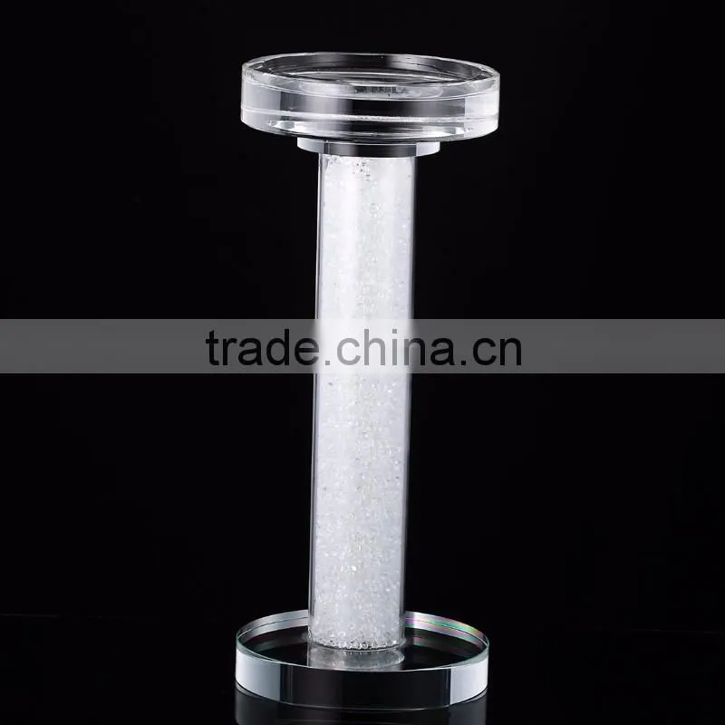 wholesale hanging ball shape crystal glass candle holder for decoration