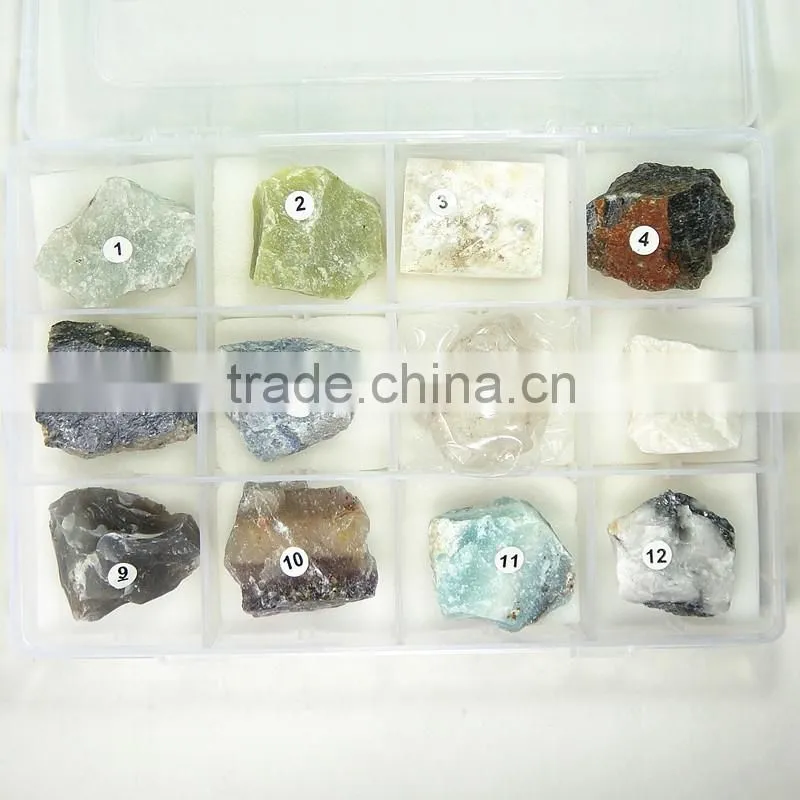 12 Kinds Mineral Specimen Collection