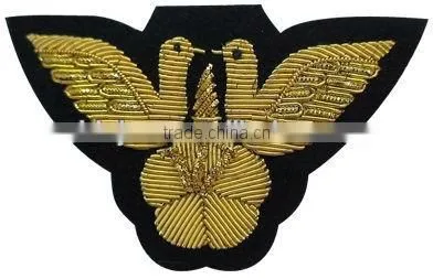 blue embroidery epaulette patch