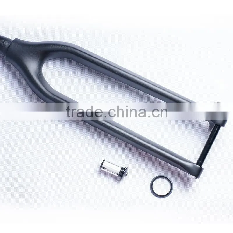 Full T800 carbon fiber 29er MTB fork matte/glossy finish,100*15mm 3K or UD black carbon mountain bike fork