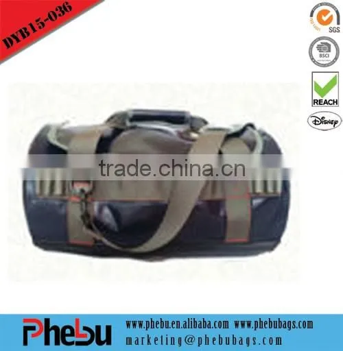 PVC tarpaulin dry backpack trekking bag with double shoulder straps(DYB16-005)