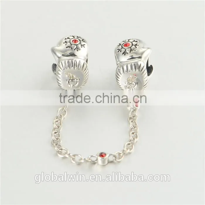 Bulk Hand Gloves Safty Chain Wholesale Metal Bracelet Charms