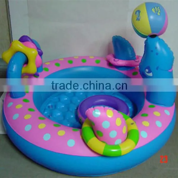 New design cheap pvc inflatable palm tree pool float for baby
